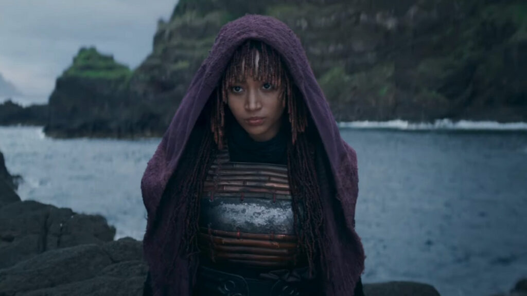 An image of Amandla Stenberg from the first trailer for Star Wars The Acolyte