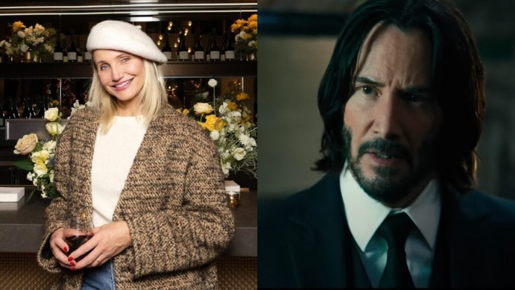 Cameron Diaz (left) and Keanu Reeves (right) both board "Outcome" from Jonah Hill