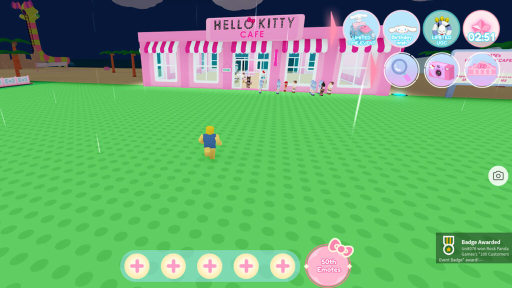 My Hello Kitty Cafe Roblox The Hunt Badge