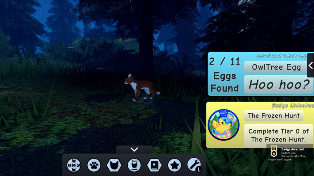 Warrior Cats: Ultimate Edition Roblox The Hunt Badge 