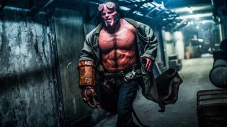 A shot of David Harbour in Hellboy 2019