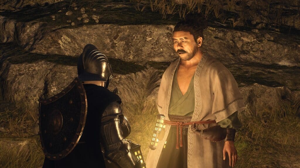 speaking to lyssandro to start mercy among thieves quest in dd2