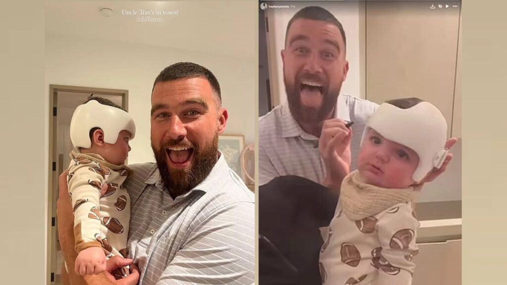 Travis Kelce's play date with Chrome Parsons.