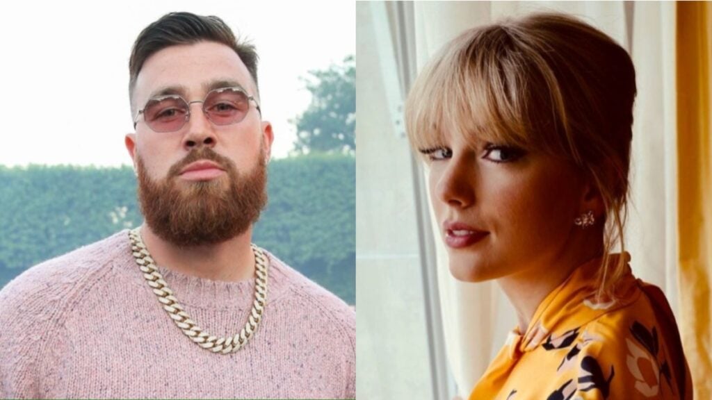 Travis Kelce and Taylor Swift.