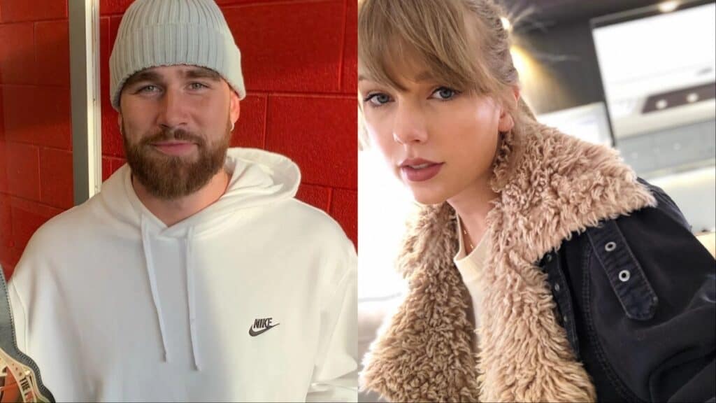 Travis Kelce and Taylor Swift on Instagram