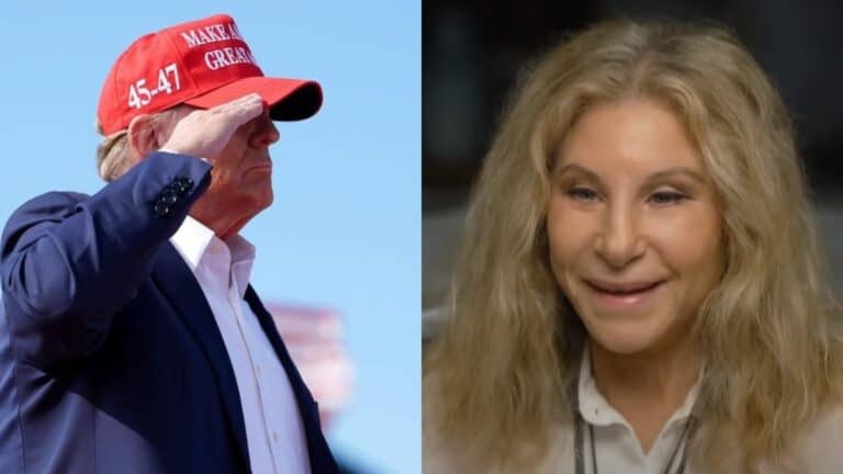 Donald Trump and Barbra Streisand