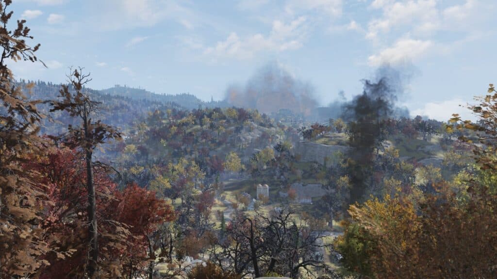 Appalachian forest in Fallout 76