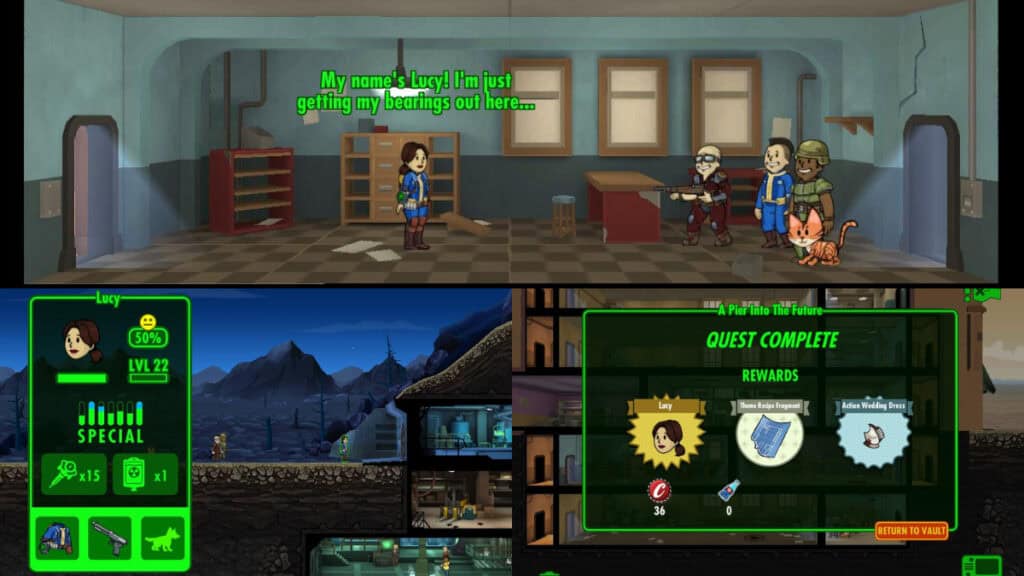 how to get lucy in fallout shelter