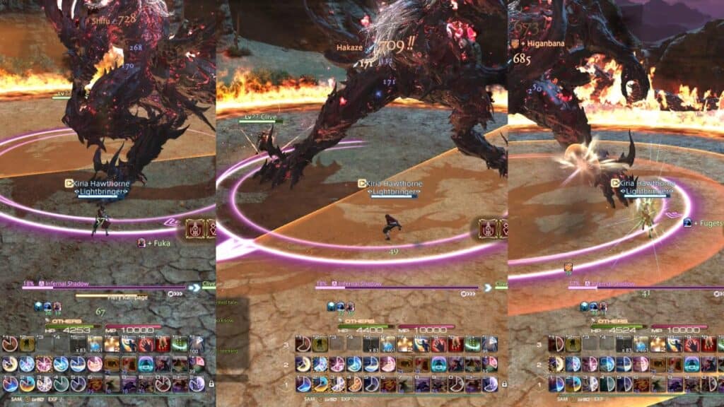 Ifrit's rampage attack