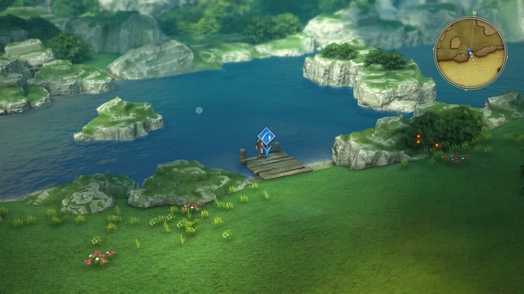 Fishing spot in the overworld