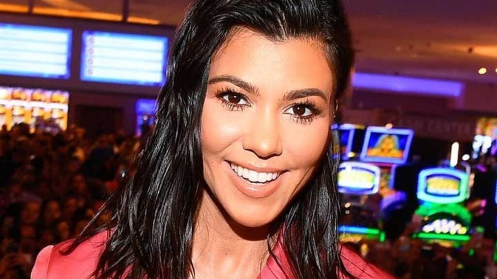 Kourtney Kardashian smiling