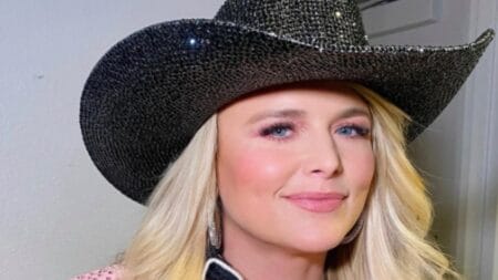 Miranda Lambert poses in cowboy hat