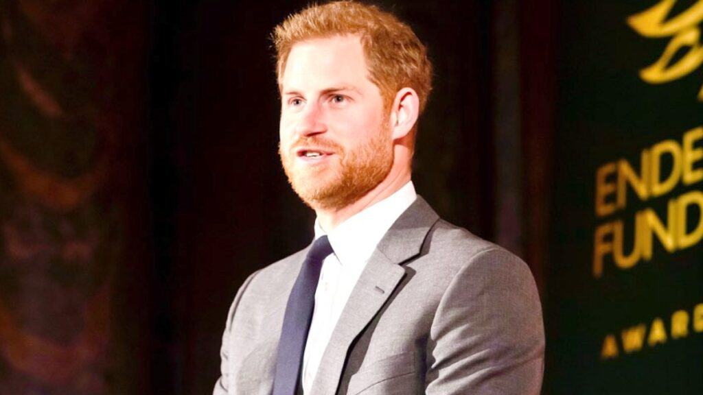 Prince Harry gives a speech for an Invictus Games event.