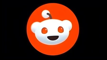 A close-up of the Reddit symbol