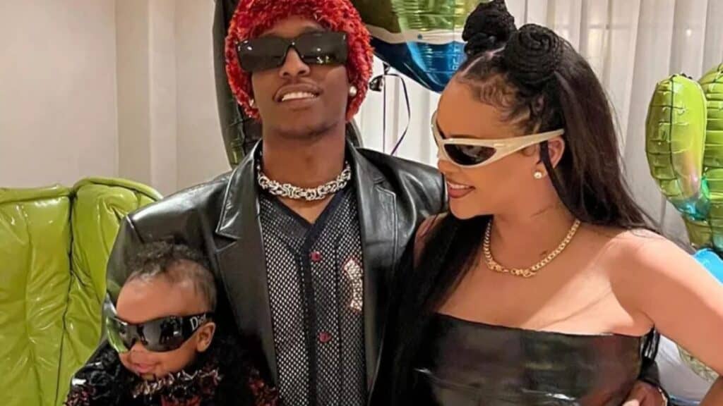 Rihanna A$AP Rocky and baby RZA