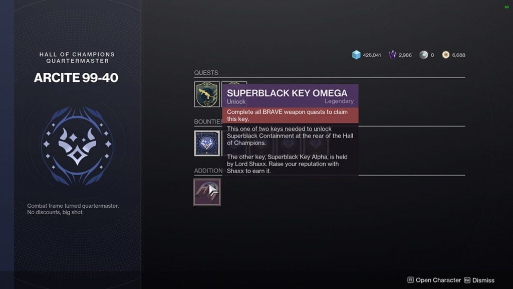 So erhalten Sie den Superblack Key Omega
