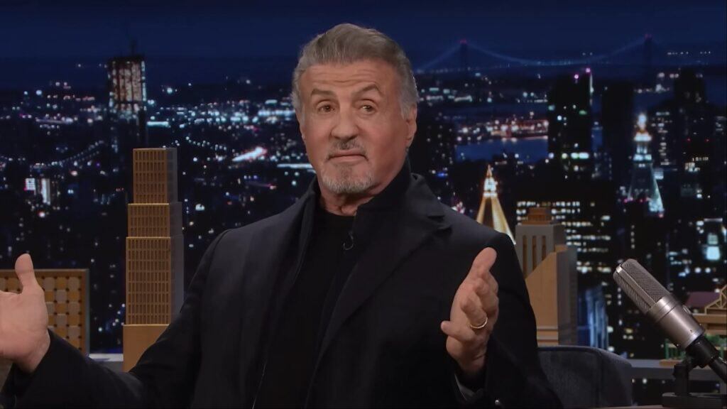Sylvester Stallone on the Tonight Show
