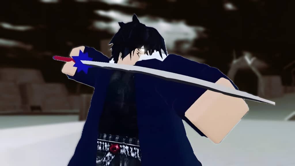 A Soul Reaper poses with his sword in Type Soul