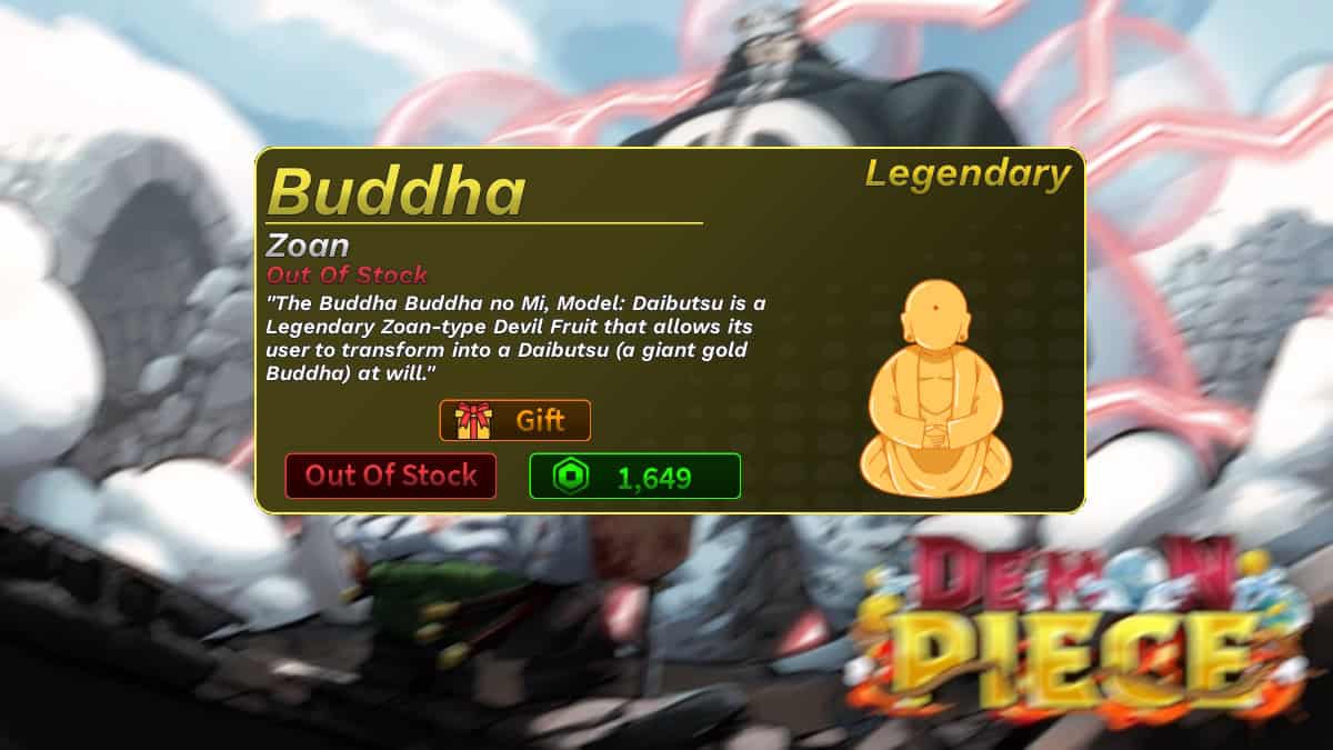 il miglior frutto nel pezzo del demone: il frutto del Buddha