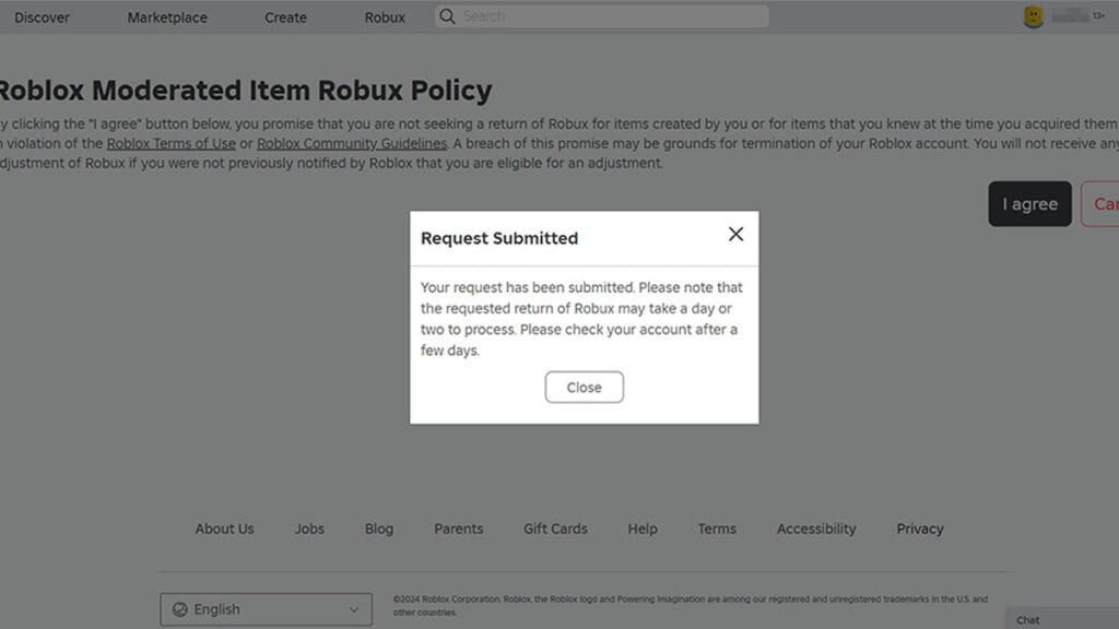 How Can You Redeem Any Robux Refund from the Moderated Item Policy?