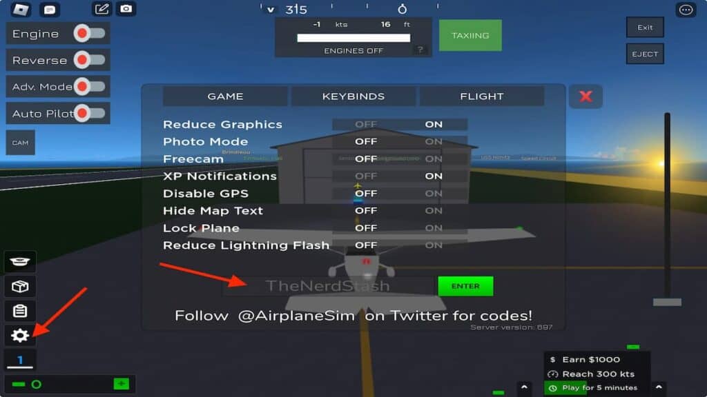 Airplane Simulator codes, Roblox