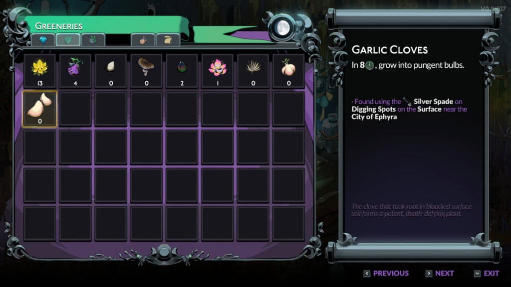 Garlic Cloves - hades 2 items