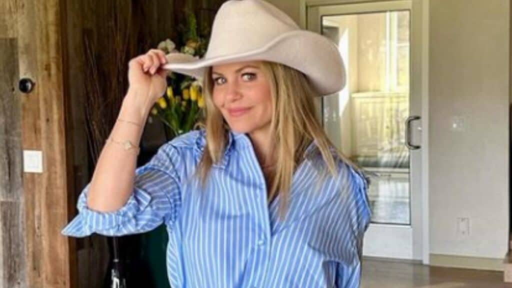 Candace Cameron Bure poses in cowboy hat amid leaving Hallmark for Great American Family Channel