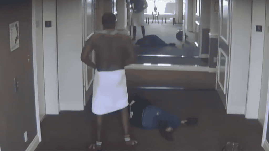 Diddy Attacks Ex Girlfriend in Hotel Footage