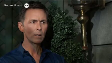 General Hospital actor James Patrick Stuart in a scene from the ABC soap opera.