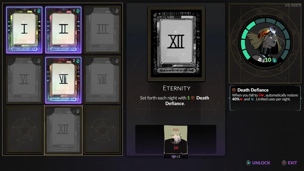 The Eternity Card, as showcased in Hades 2. 