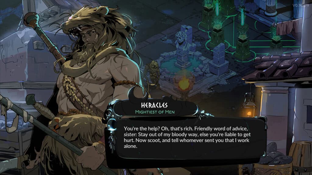 Heracles, as he appears on Hades 2.