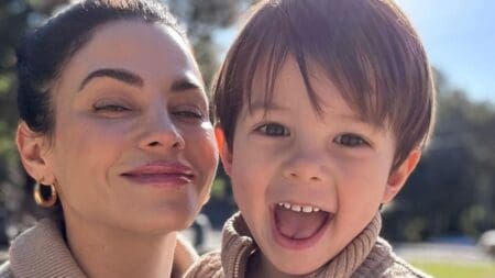 Jenna Dewan and her son Callum Kazee