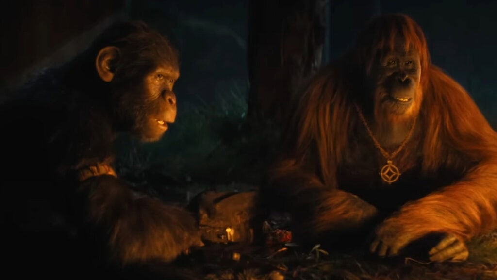 Noa and Raka in Kingdom of the Planet of the Apes