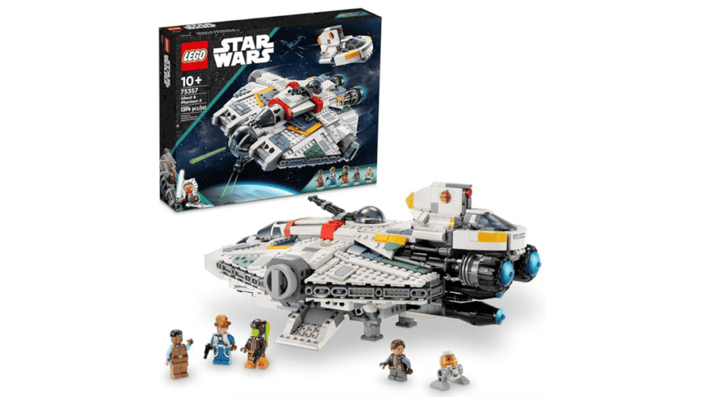 LEGO Star Wars: Ahsoka Ghost & Phantom II, May The 4th Toy Playset Inspired by The Ahsoka Series, Featuring 2 Buildable Starships and 5 Star Wars Figures
