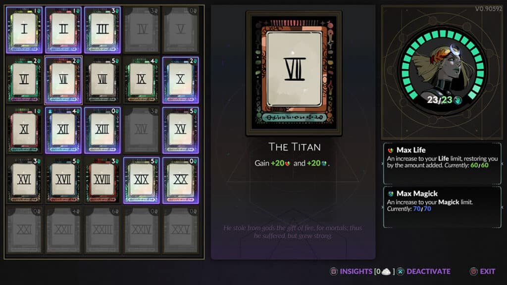 La carta degli Arcani del Titano.