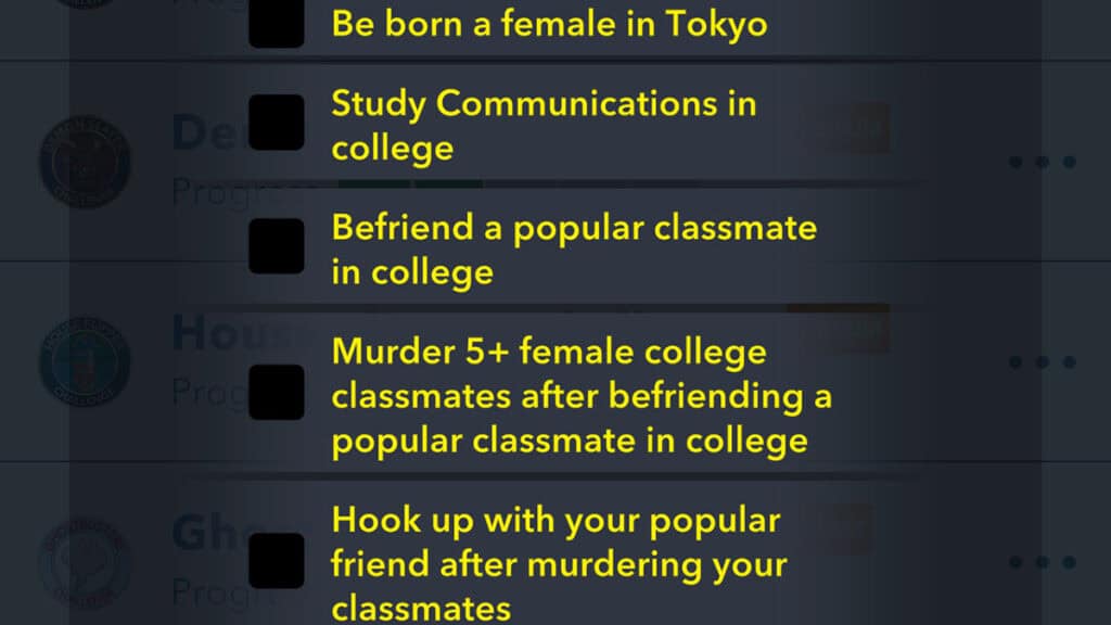 Bitlife: How To Complete the Yandere Challenge