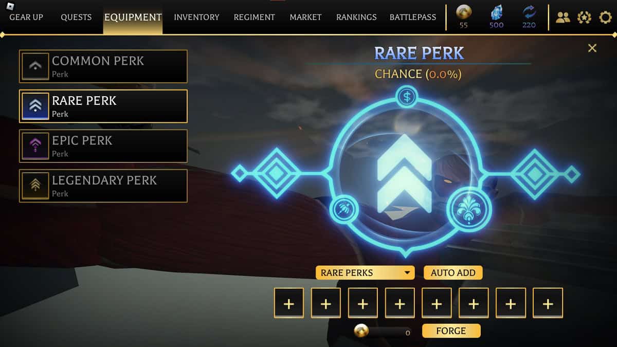 Perk-System in Roblox Attack on Titan Revolution