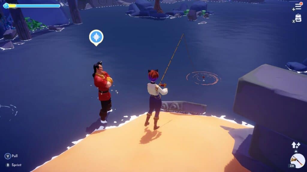 Use the Royal Fishing Rod to get the Ancient Slate from the orange fishing spot.