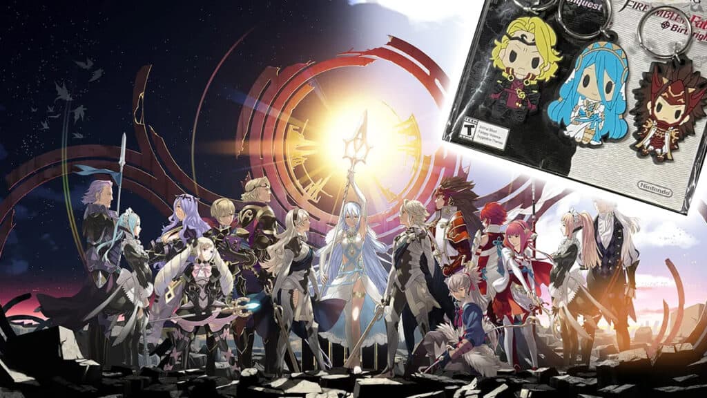 Fire Emblem Fates: Special Edition came with three keychains on preorder.