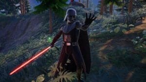 where does darth vader spawn in fortnite, where is darth vader, lightsabers