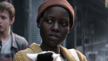 Lupita Nyong'o in A Quiet Place: Day One which may or may not have a post-credits scene.