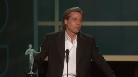 Brad Pitt's speech at awards show