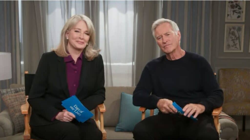 Days of Our Lives stars Deidre Hall and Drake Hogestyn answer questions on set from the soap opera.