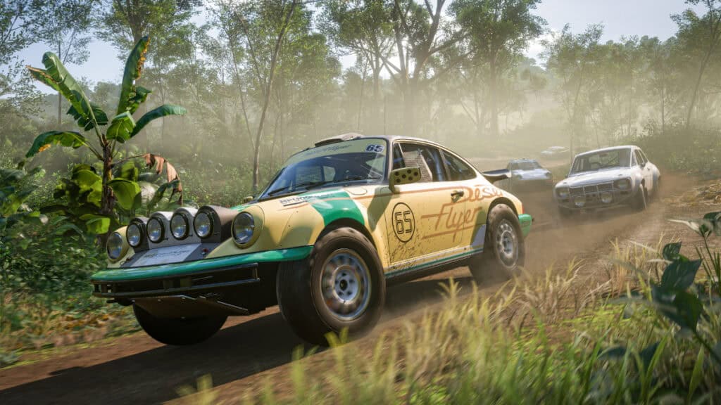 Cars race through the wild in Forza 5