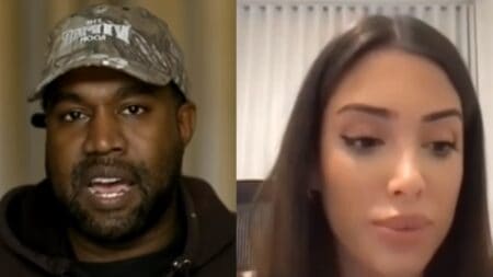 Kanye West and Bianca Censori photo merge