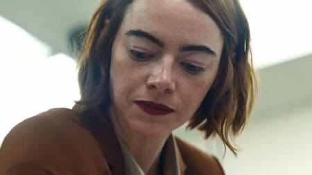Emma Stone in the new Yorgos Lanthimos dark comedy, Kinds of Kindness