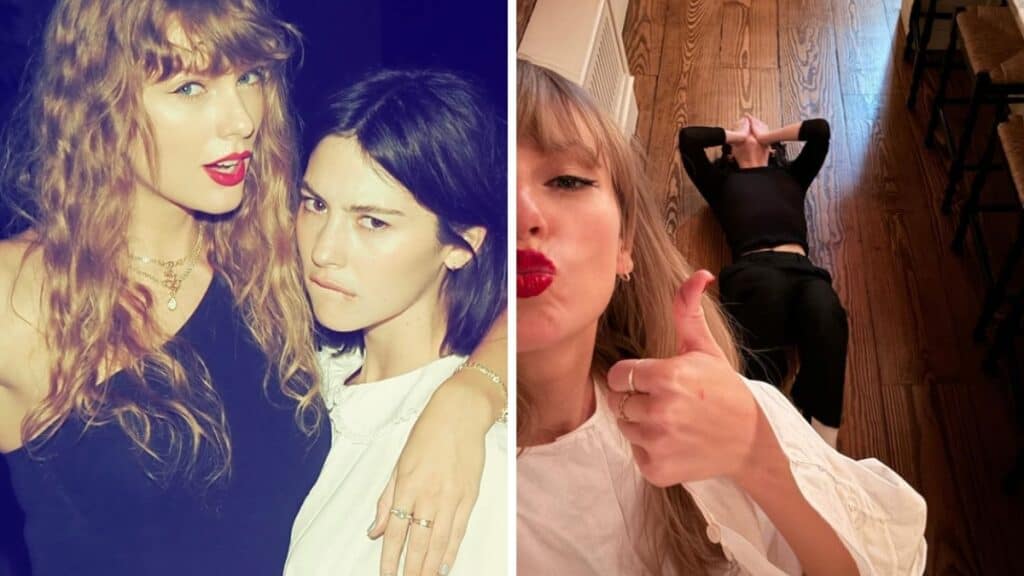 Taylor Swift and Gracie Abrams hanging out