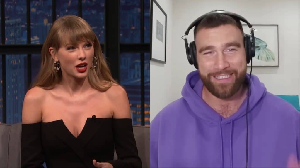Taylor Swift and Travis Kelce interviews