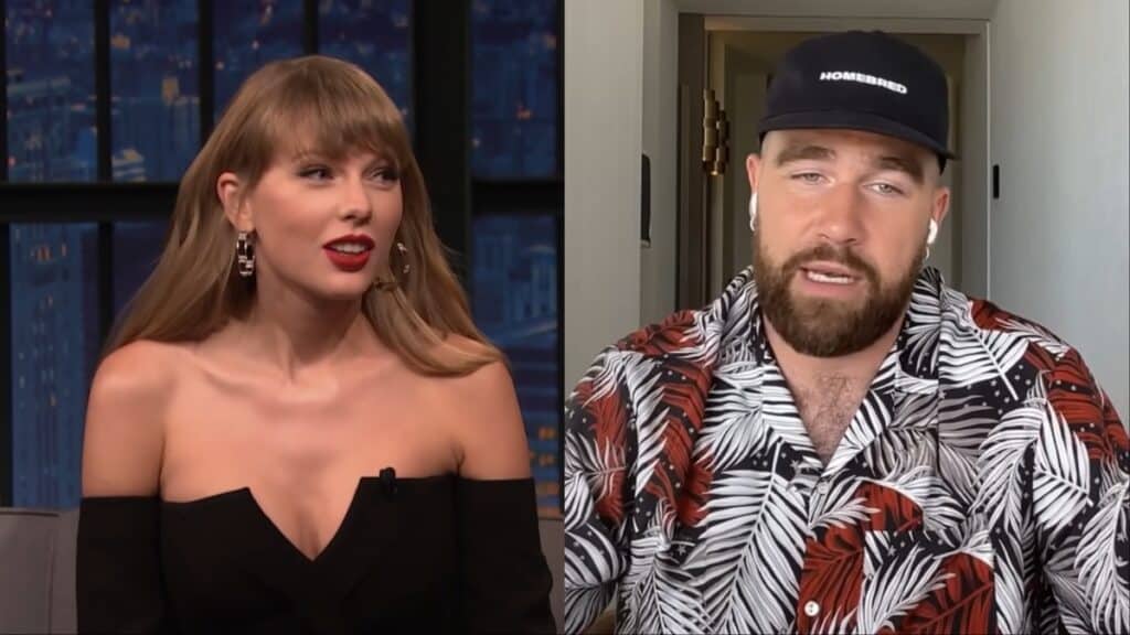Travis Kelce New Heights and Taylor Swift interview