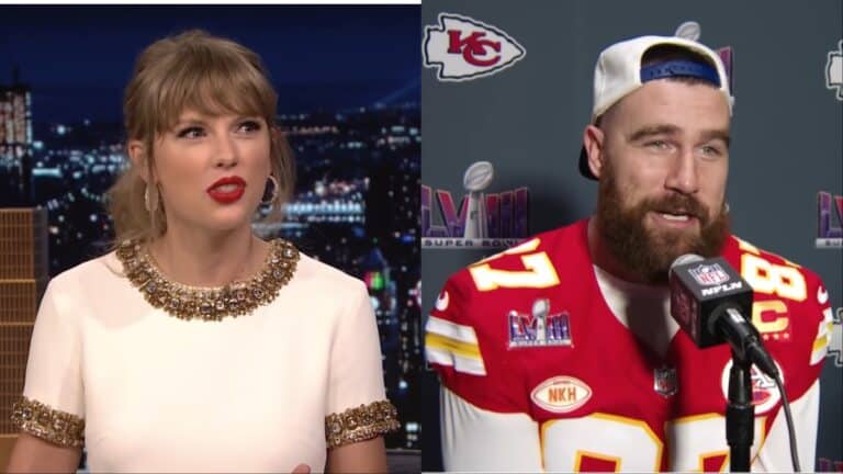 Travis Kelce and Taylor Swift interviews